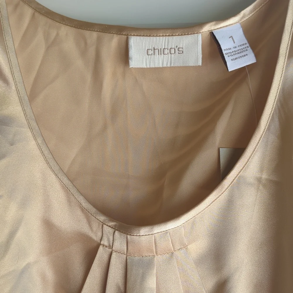 Chico's gold tank top - Picture 2 of 5